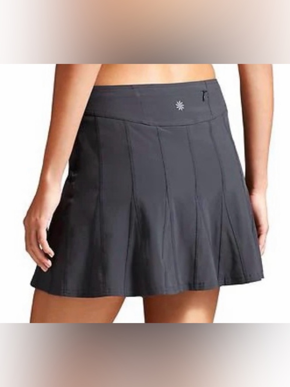 Athleta Wear About Skirt Skort Black Pleated Sz 2! - Picture 2 of 9